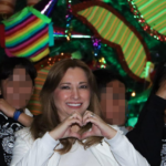 Convive Ceci Arellano con jóvenes de Casa del Adolescente en el Festival Navideño